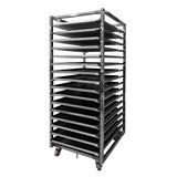 BANDEJERO CON BANDEJAS ACERO INOX. 5868