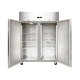 CONGELADORA VERT 1340L 2PTA EU THL1410BT 148X83X201CM -18/-22°C INOX MASTERCOLD