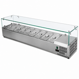 SALAD BAR SOBREMESA 4 GN 1/3 120X34X50CM +2/+8°C THV1200/330 MASTERCOLD