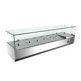 SALAD BAR SOBREMESA 4 GN 1/3 120X34X50CM +2/+8°C THV1200/330 MASTERCOLD