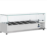 SALAD BAR SOBREMESA 4 GN 1/3 120X34X50CM +2/+8°C THV1200/330 MASTERCOLD