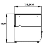 SALAD BAR SOBREMESA 4 GN 1/3 120X34X50CM +2/+8°C THV1200/330 MASTERCOLD