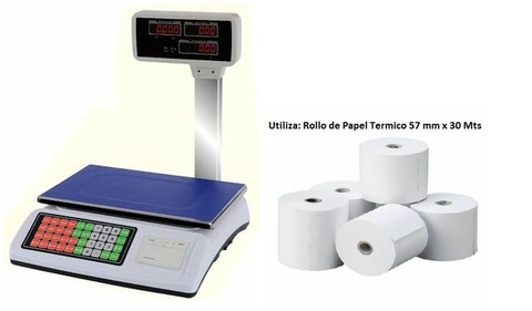 BALANZA PPI ECOBECK ECO-ACS-P02 LED C/IMPRESOR 50KG