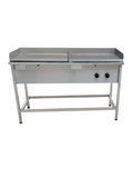 Churrasquera plancha Industrial a gas 50 x 140 cm