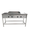 Lonchera plancha churrasquera  Industrial a gas 50 x 70 cm de acero