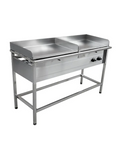 Churrasquera plancha Industrial a gas 50 x 140 cm