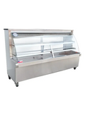 Mesón refrigerado medialuna 2.0 mt Termopanle