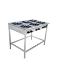 Anafe Industrial a gas 6 platos de 18 cm