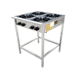 Anafe Industrial a gas de 4 platos de 18 cm