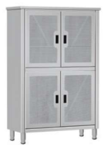 GABINETE PISO ODC1250,1180x480x1800 FULL SS, 4 ABAT/PERFOR