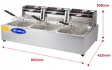 FREIDORA ELECTRICA S/MESA 3 TACHOS MOD.SZ-83 ECO