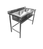 LAVAFONDO 2 TACHOS 45x45x28, SIN SECADOR 110x650x900