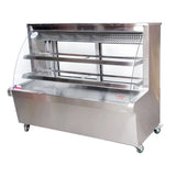Mesón refrigerado medialuna 1.5 mt Termopanle