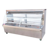 Mesón refrigerado medialuna 2.0 mt Termopanle
