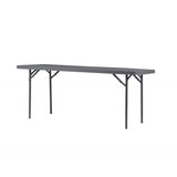 MESA XL180 RECT 1.8X0.76X0.74MT PLAST GRIS PTA PLEG ZOWN NC