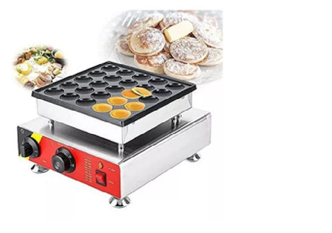 MAQUINA PARA MINI PANQUEQUES ECOBECK MODELO NP-Q25, CAPACIDAD 25 MOLDES,