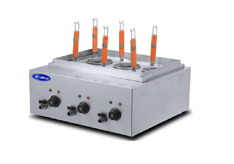 MAQUINA COCCION DE PASTA ELECTRICA MOD.HEN-6A, 6 CANASTILLOS