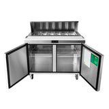 SALSERA REFRIGERADA 18 DEPÓSITOS ACERO INOXIDABLE AIRE FORZADO
